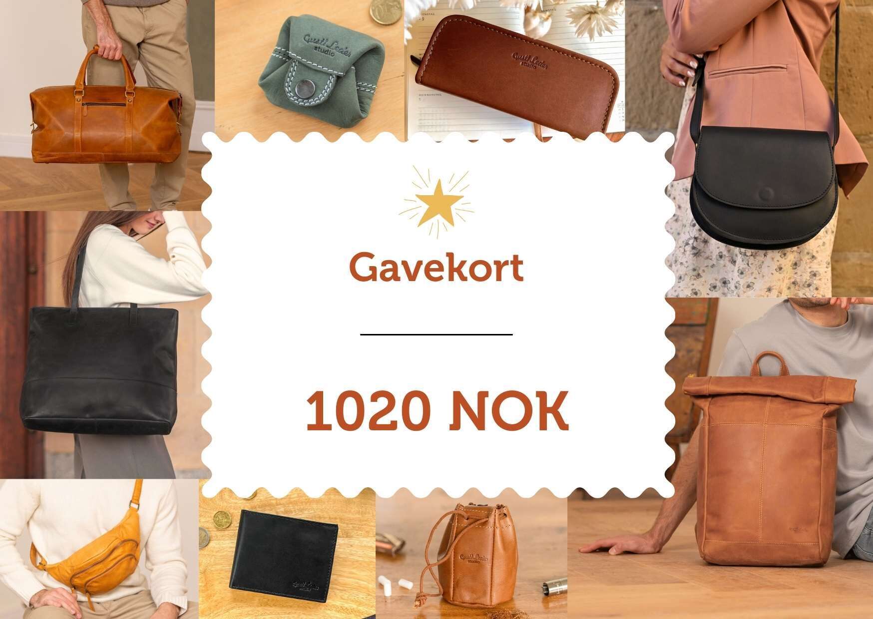 1020 NOK gavekort via epost
