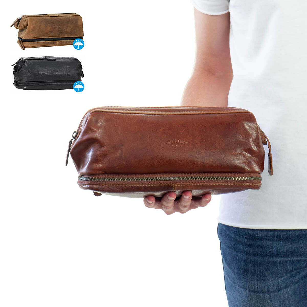 Outlet Kosmetiktasche - anderer Hauttyp/ anderes Leder – ansonsten neu – Siehe Video