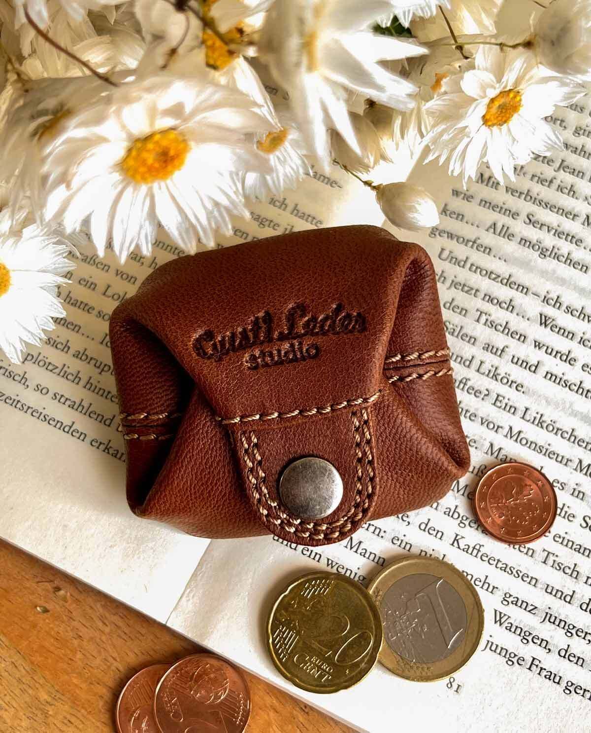 Leather change pouch sale