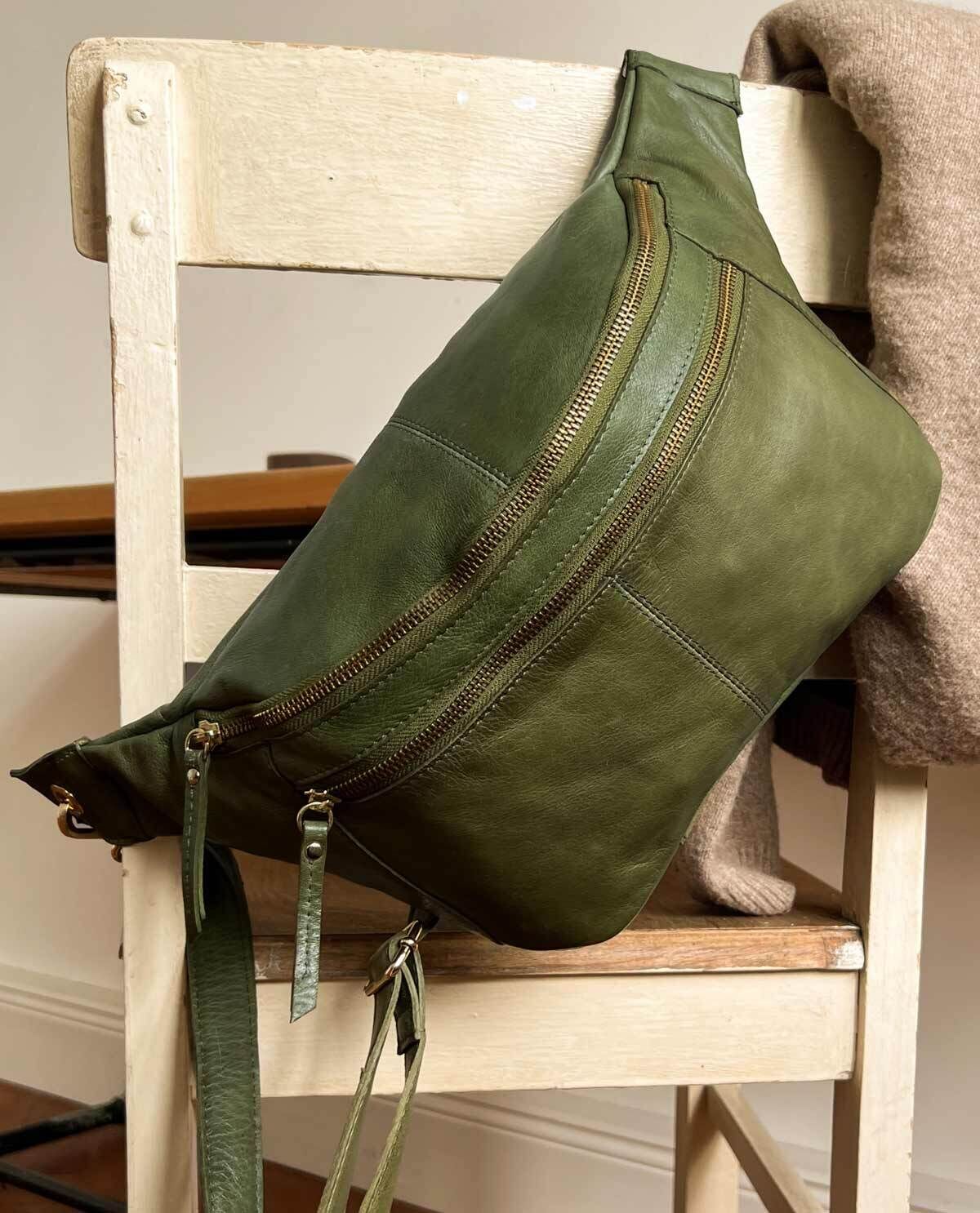 Green belt bag sale