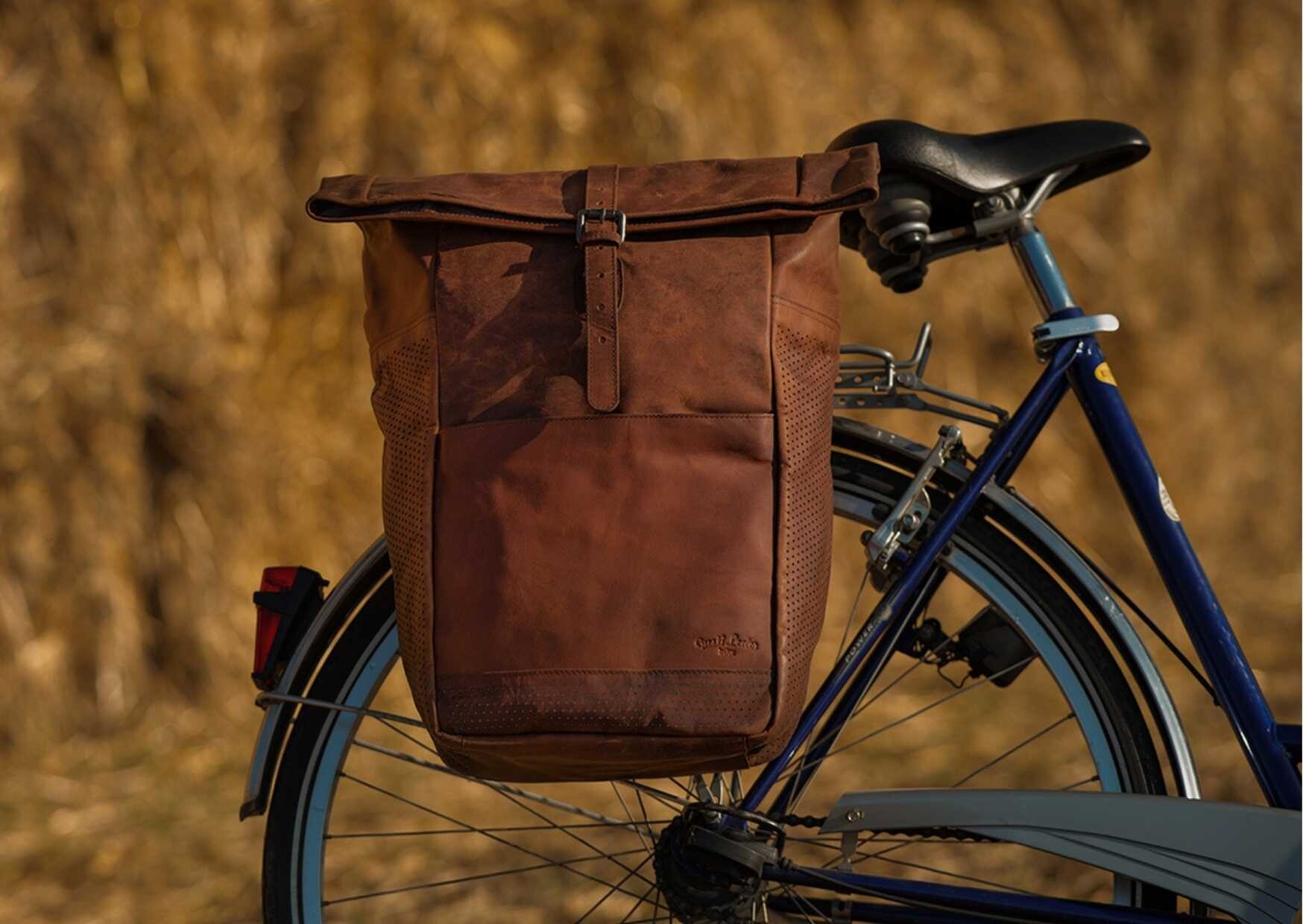 Leather panniers for bicycles online