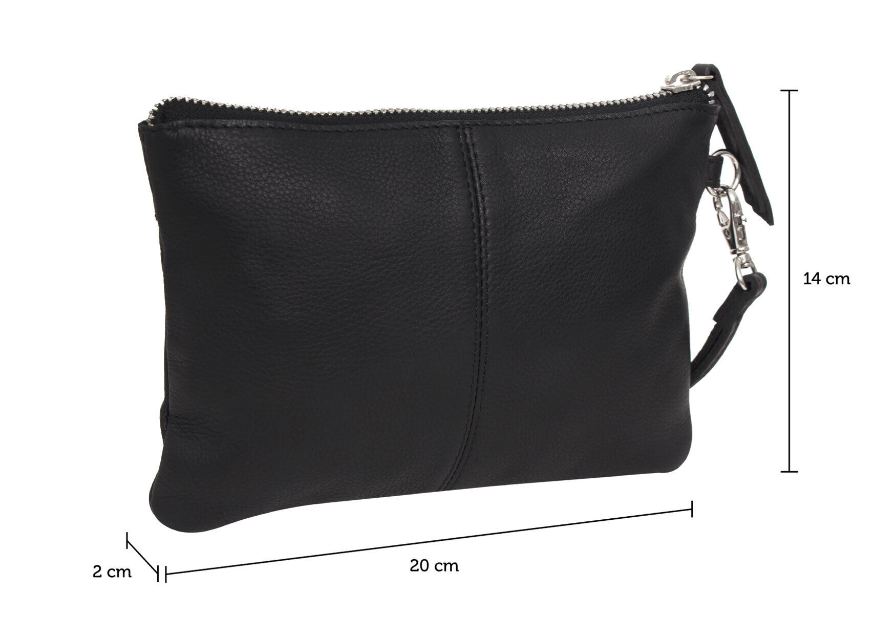 Black leather clutch purse hotsell