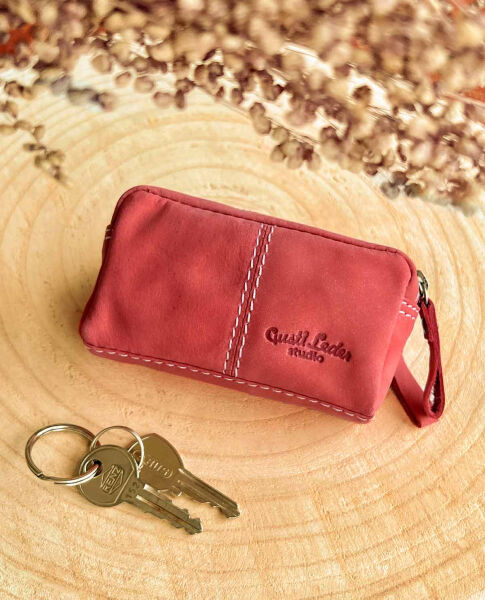 Real leather keyrings