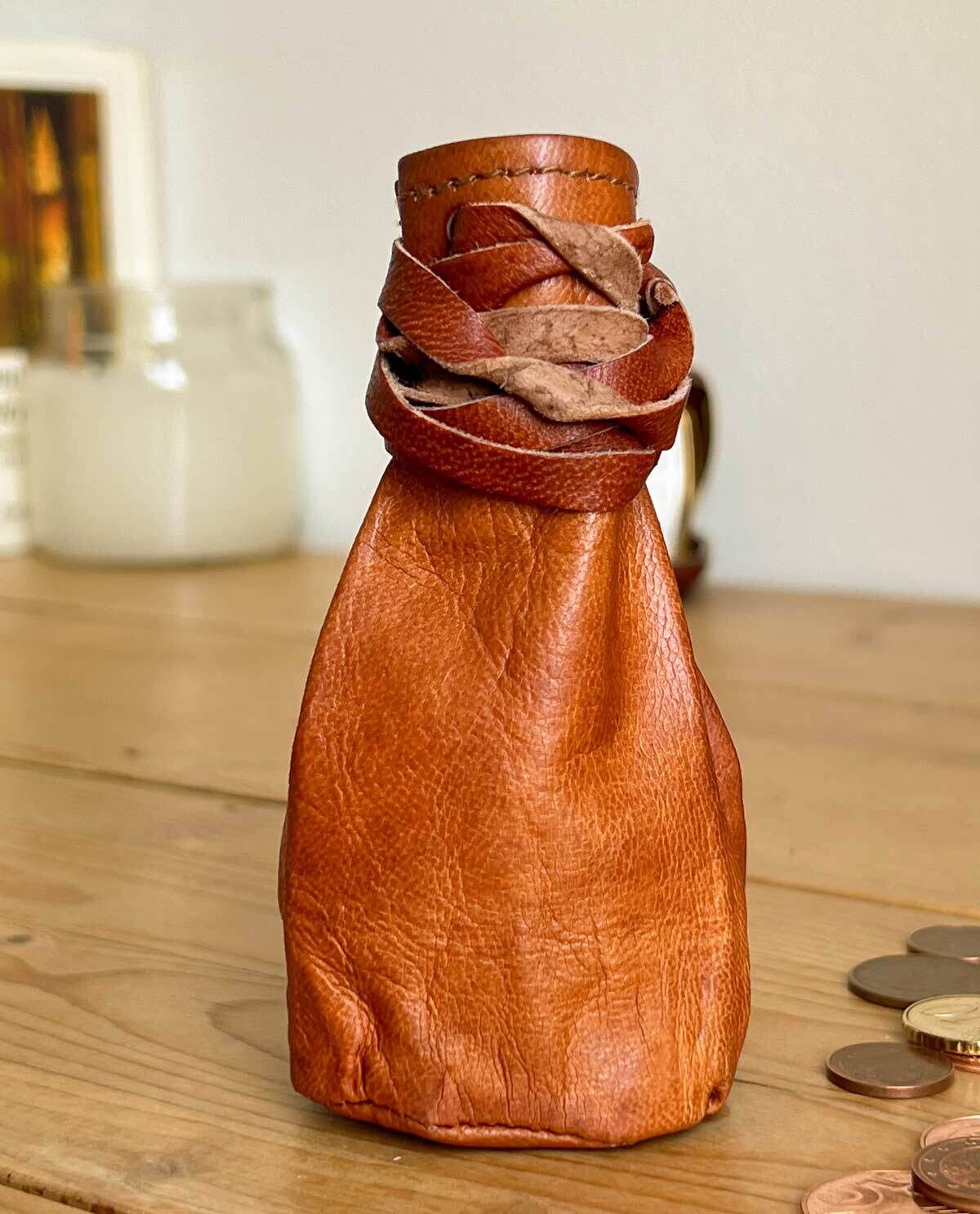 Leather coin bag hotsell