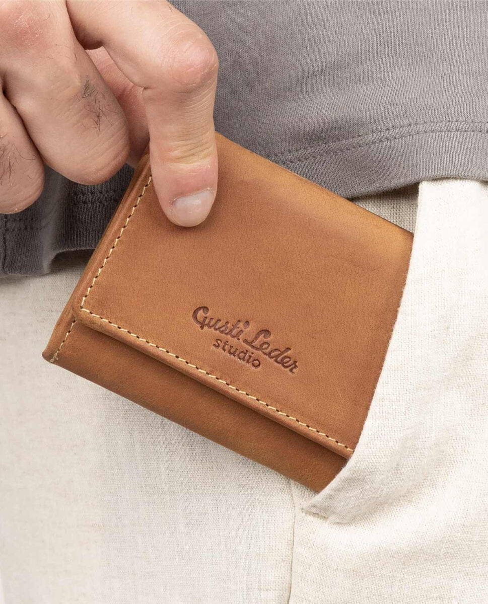 Leather wallets and purses