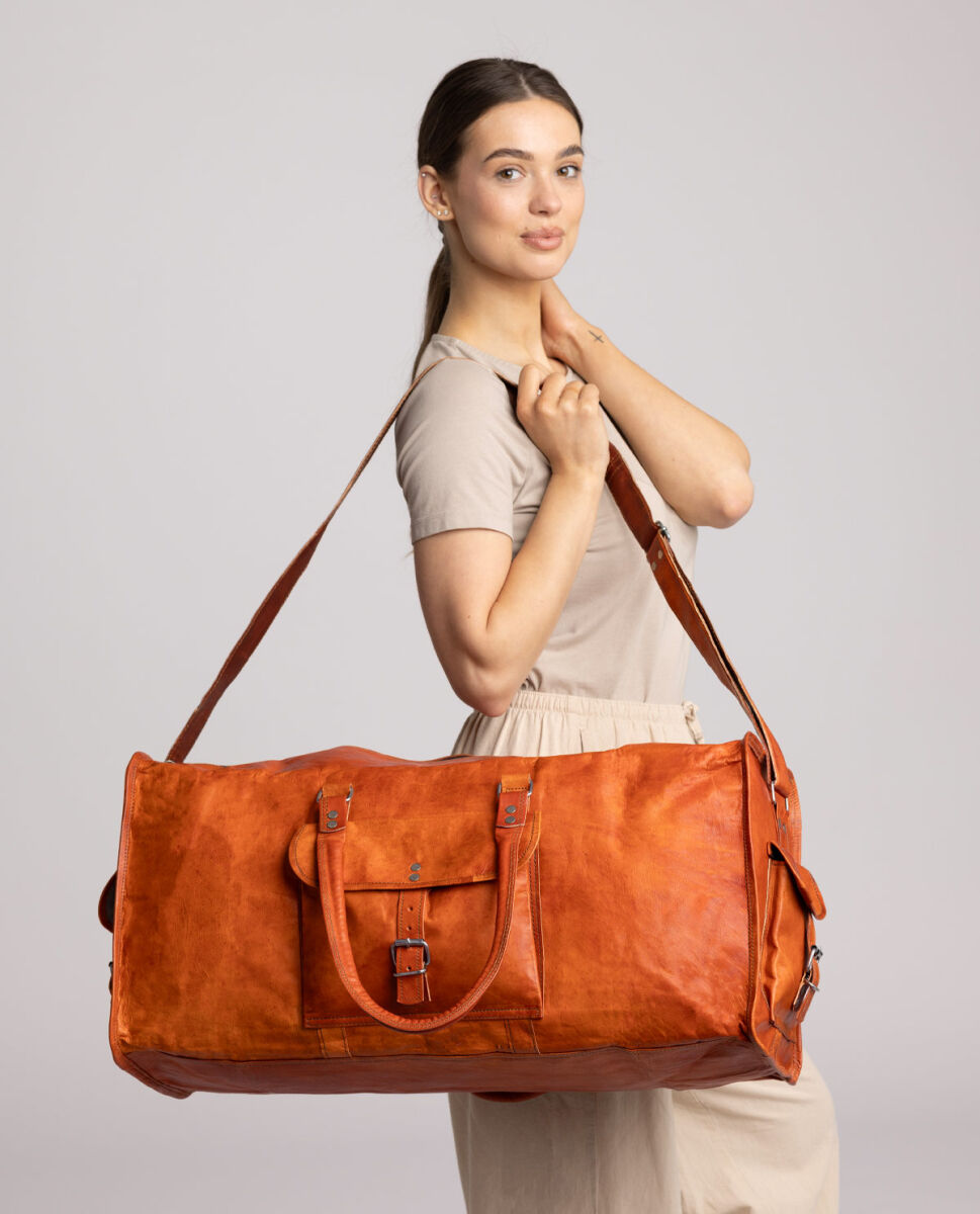 leather travelling bags online