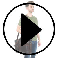 Outlet Laptoptasche - kleinere Lederfehler - Schultergurt fehlt - ansonsten neu - siehe Video