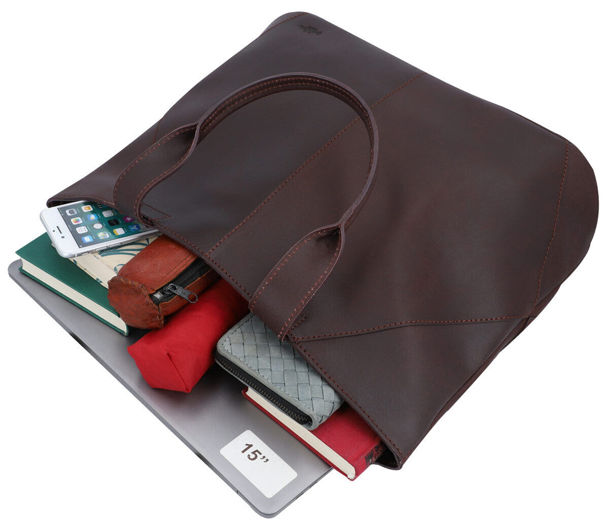 Outlet Handtasche - leicht eingerissenes Leder - kleinere Lederfehler - faltiges Leder – ansonsten n