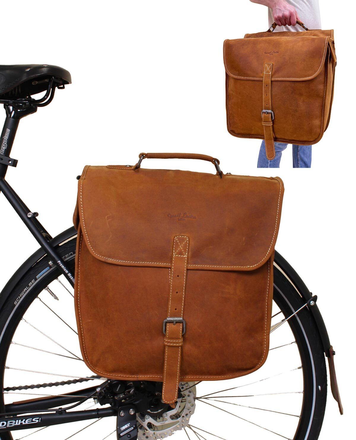 Leather pannier Klaus B. at gusti leather