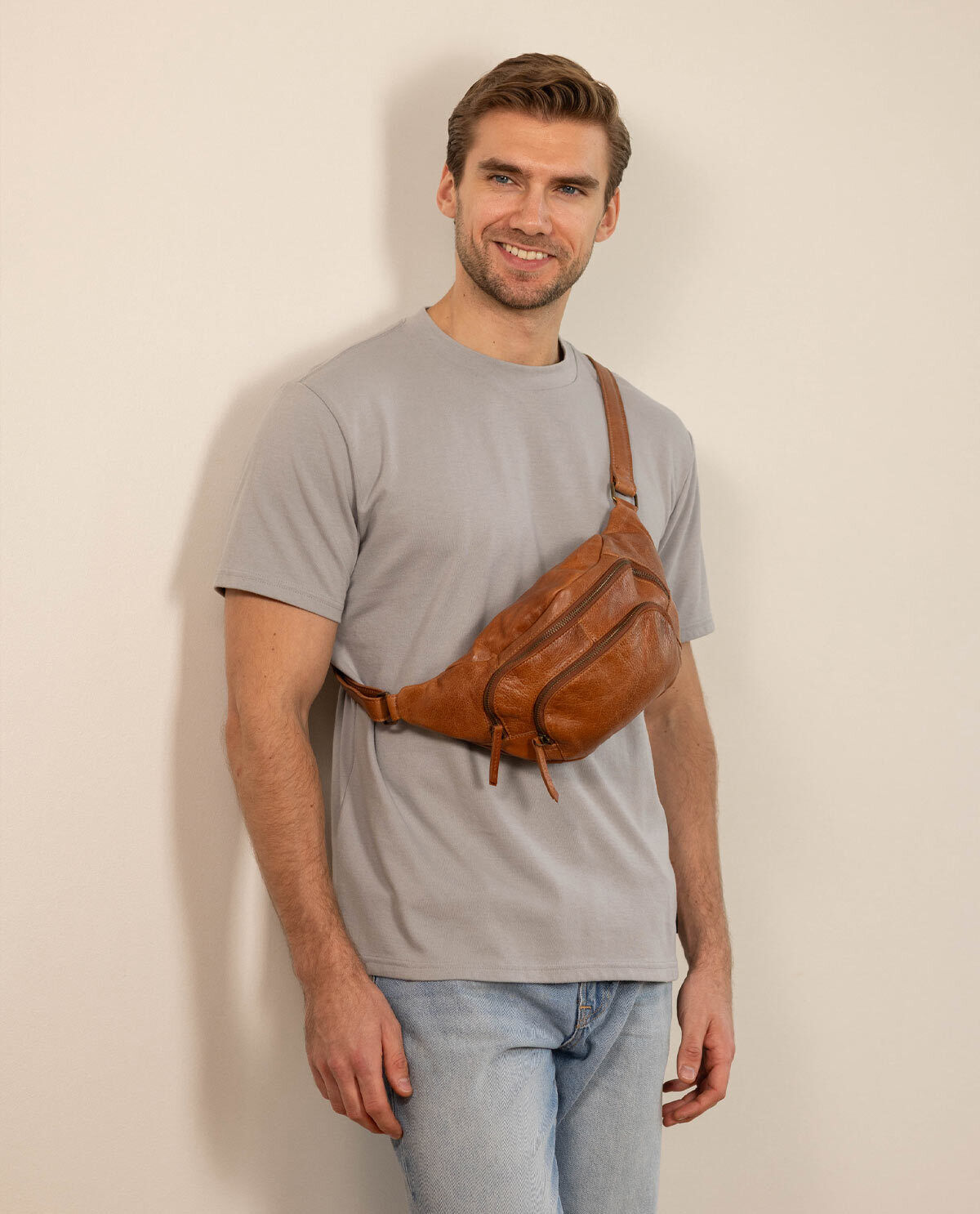 Waist bag leather sale