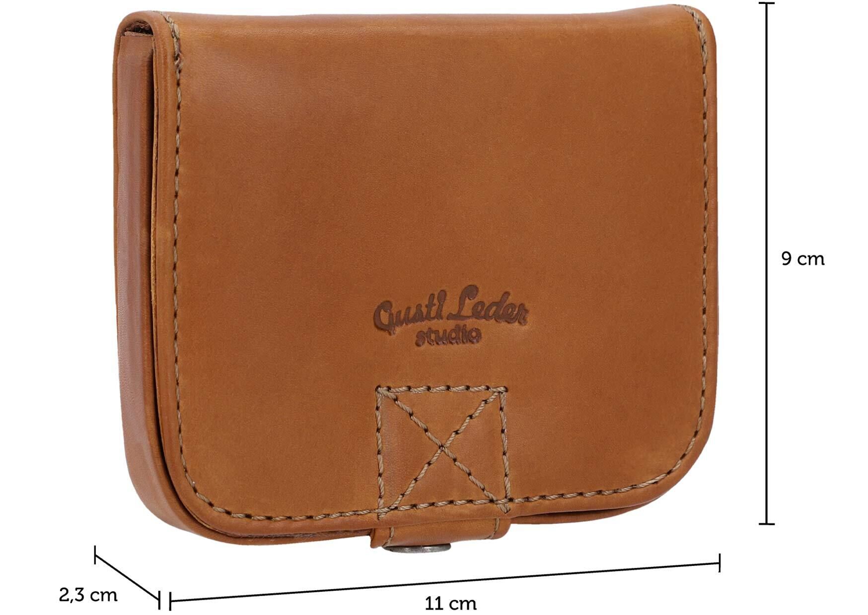 Porte monnaie en cuir Carter sur Gusti Cuir