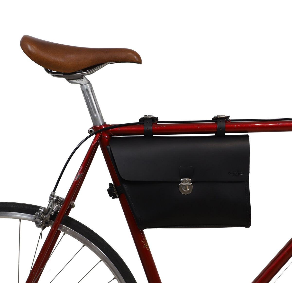 Leather Bicycle Bag - Bike bag - Crossbar Bag - Frame buy Bag