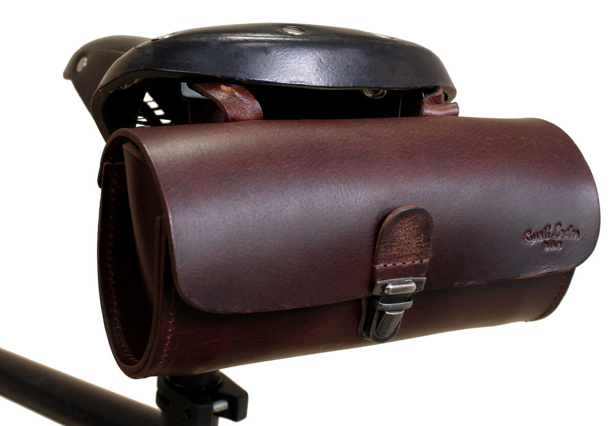 Leather bike saddle bags online