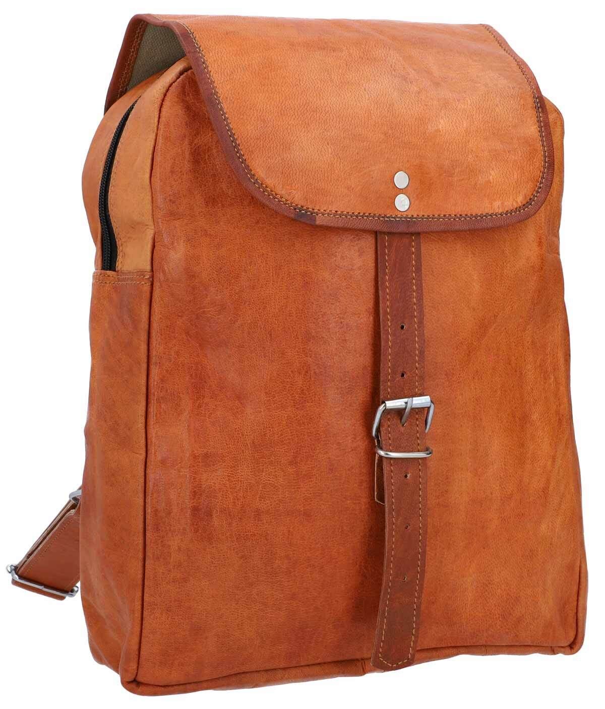 Outlet Rucksack - kleinere Lederfehler - Leder leicht fettig - leichter Rost